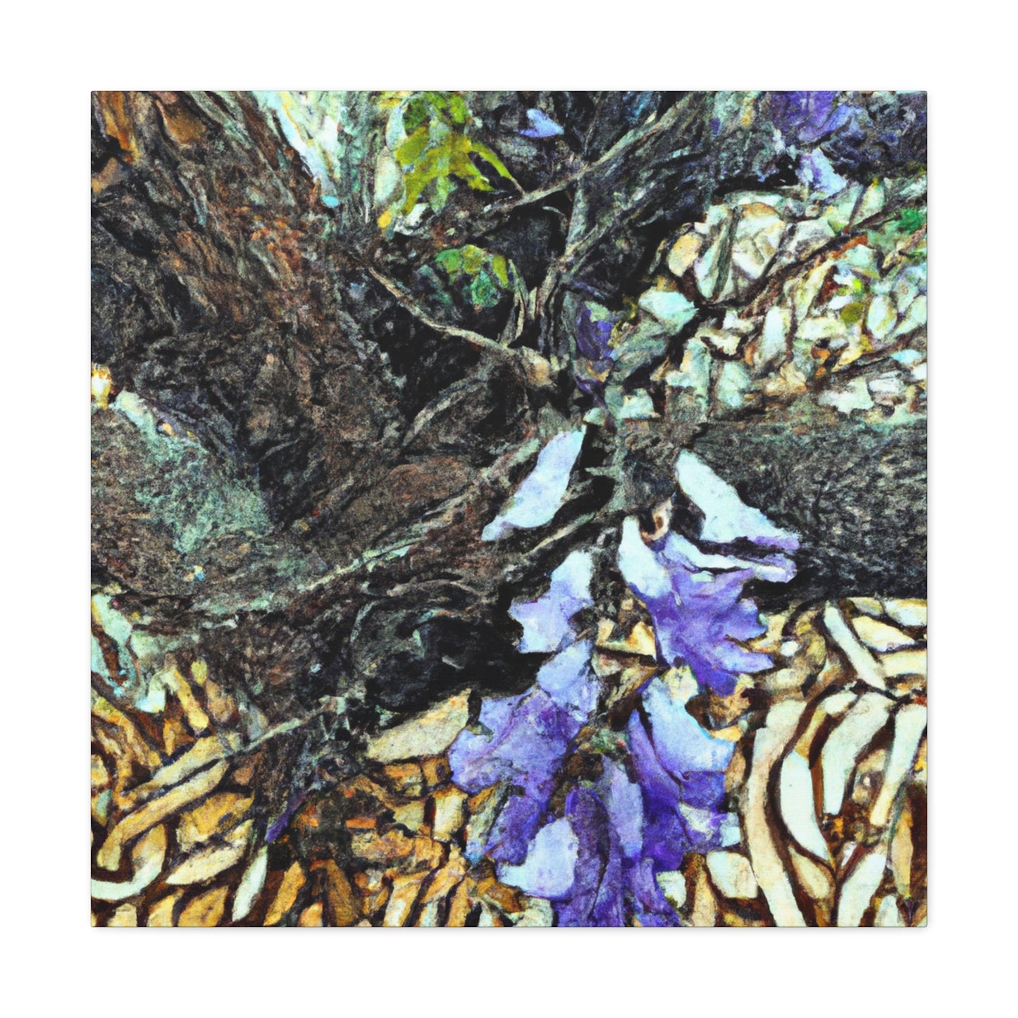 Jacaranda In Reflection - Canvas