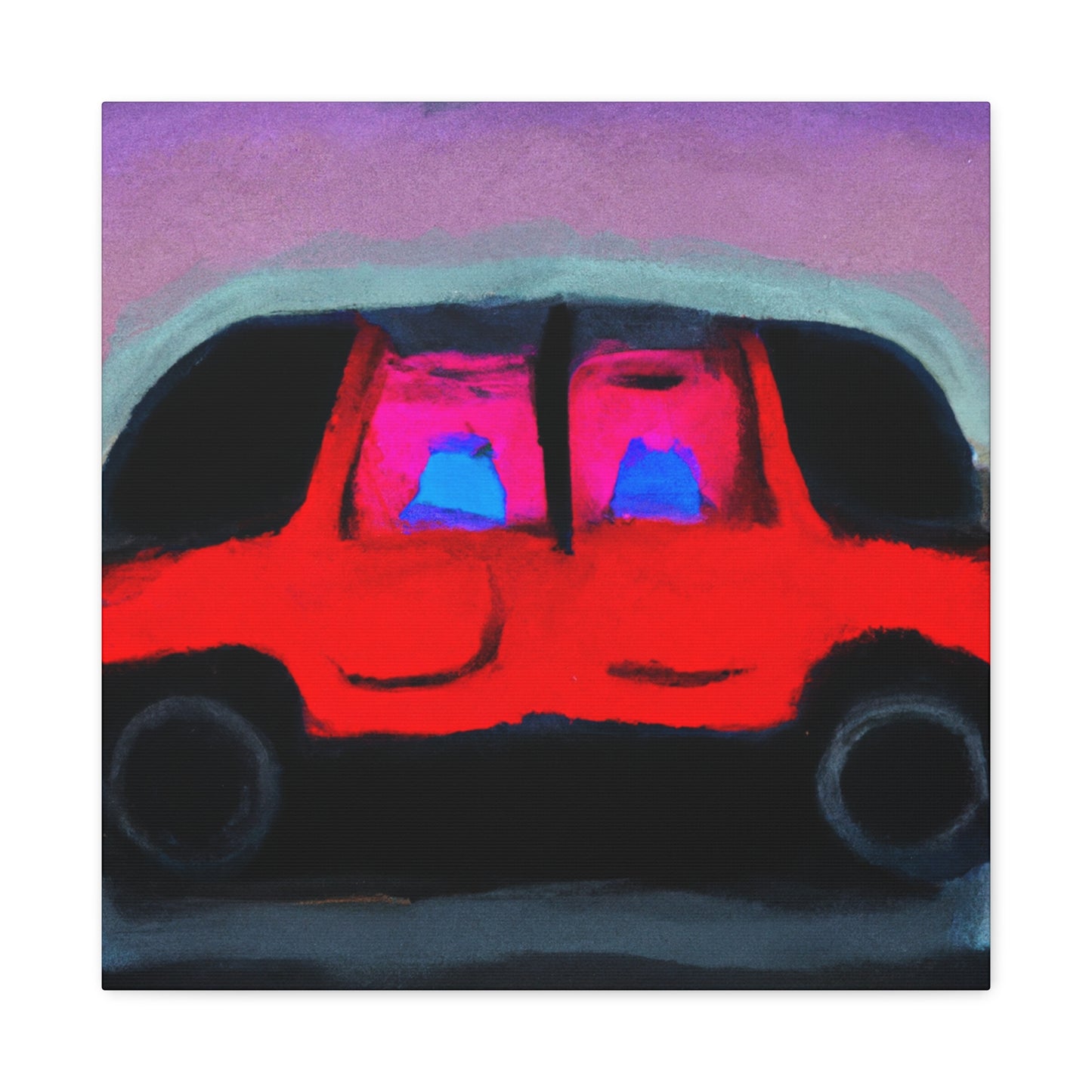 "Car in Abstract Color" - Canvas