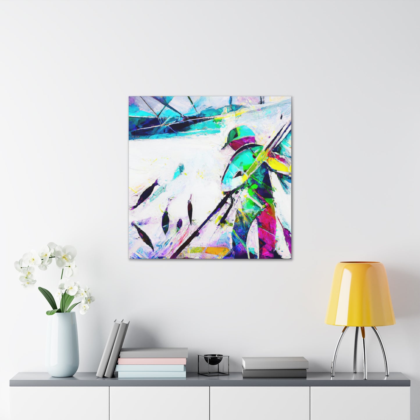 Fishing in Abstraction - Canvas