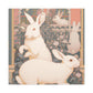 Rabbit in Springtime. - Canvas