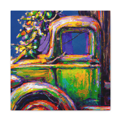 "Yuletide Delivery Wagon" - Canvas