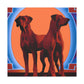 Ridgeback Art Deco. - Canvas