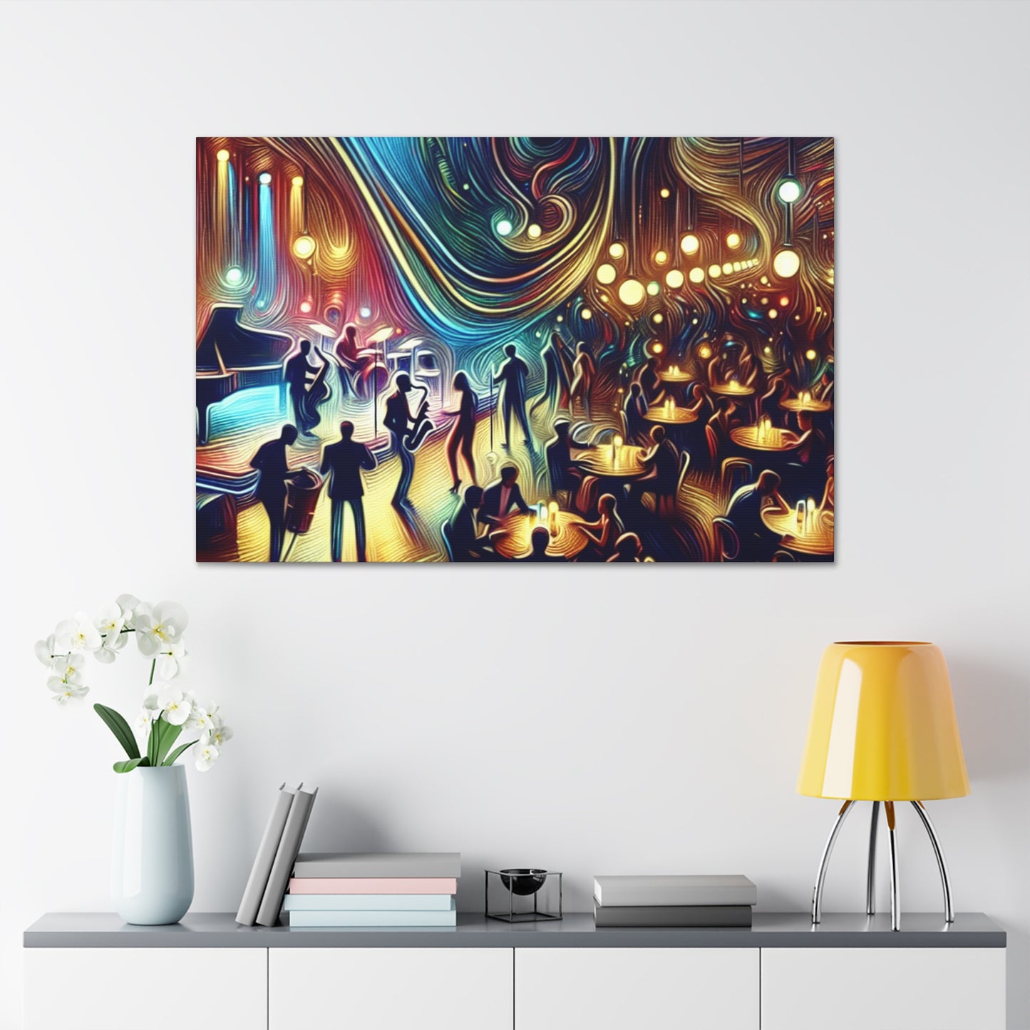 "Jazz Nights in Paris" - Canvas