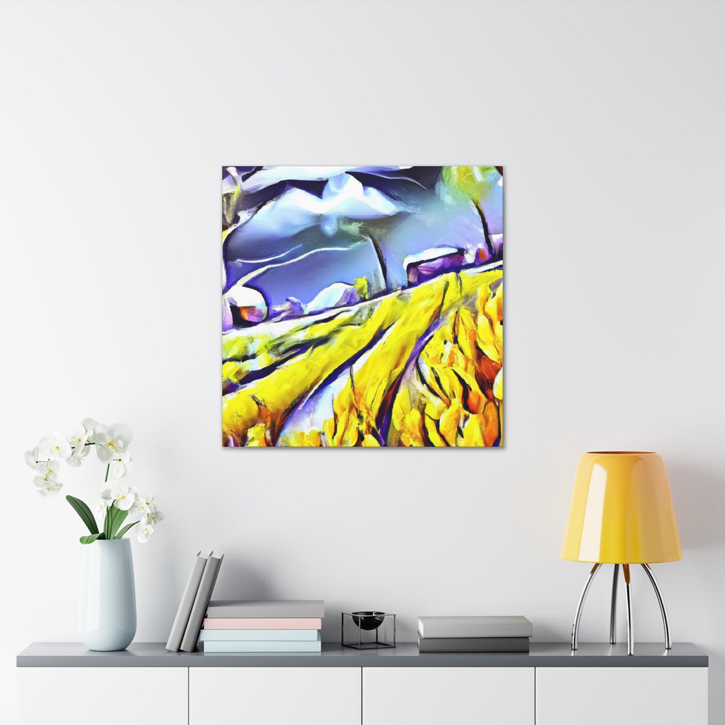 Crop Fields Ablaze - Canvas