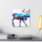 Elk in Art Deco - Canvas