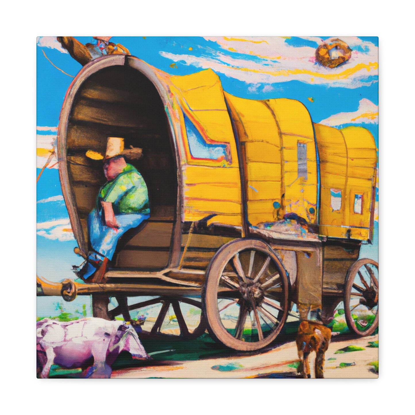 "Wagon of Reflection" - Canvas