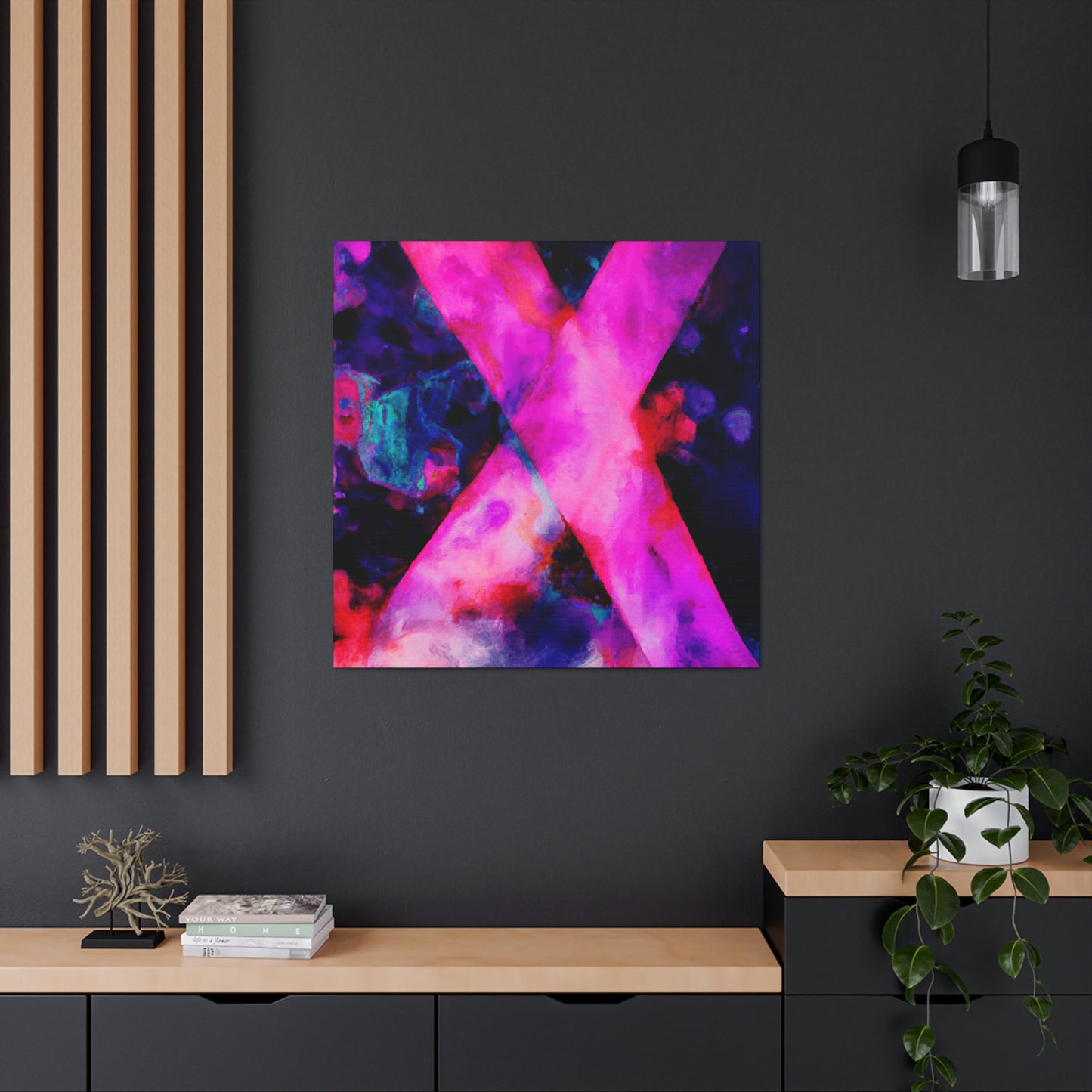 "X in Abstraction Form" - Canvas