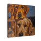 "Golden Retriever Wonderland" - Canvas