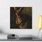 "Wallaby in Moonlit Forest" - Canvas