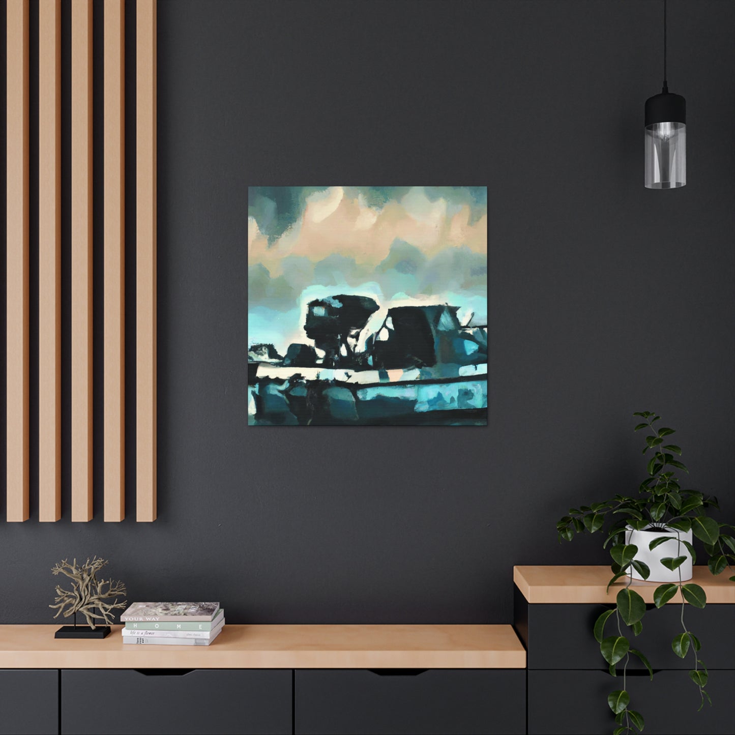 "Fishing Boat Reflection Bright" - Canvas