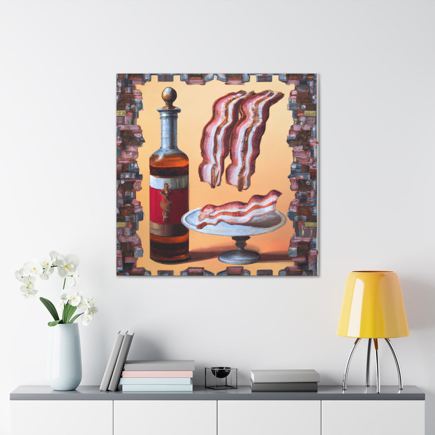 "Bacon in Rococo Style" - Canvas