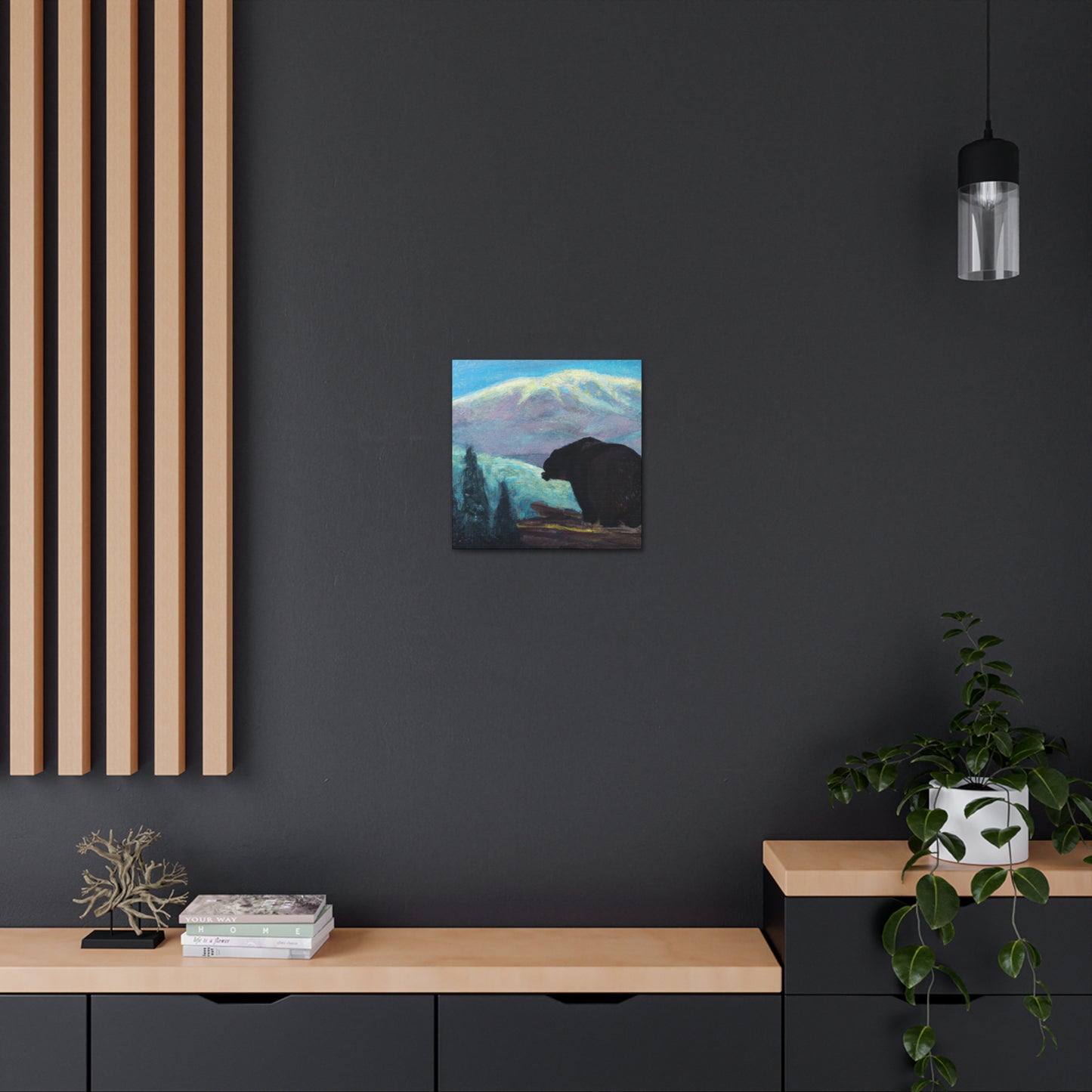 "The Black Bear Monolith" - Canvas