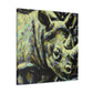 Indian Rhinoceros Impressionism - Canvas