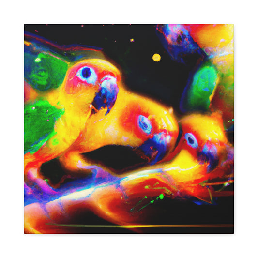 Colorful Conure Concert - Canvas