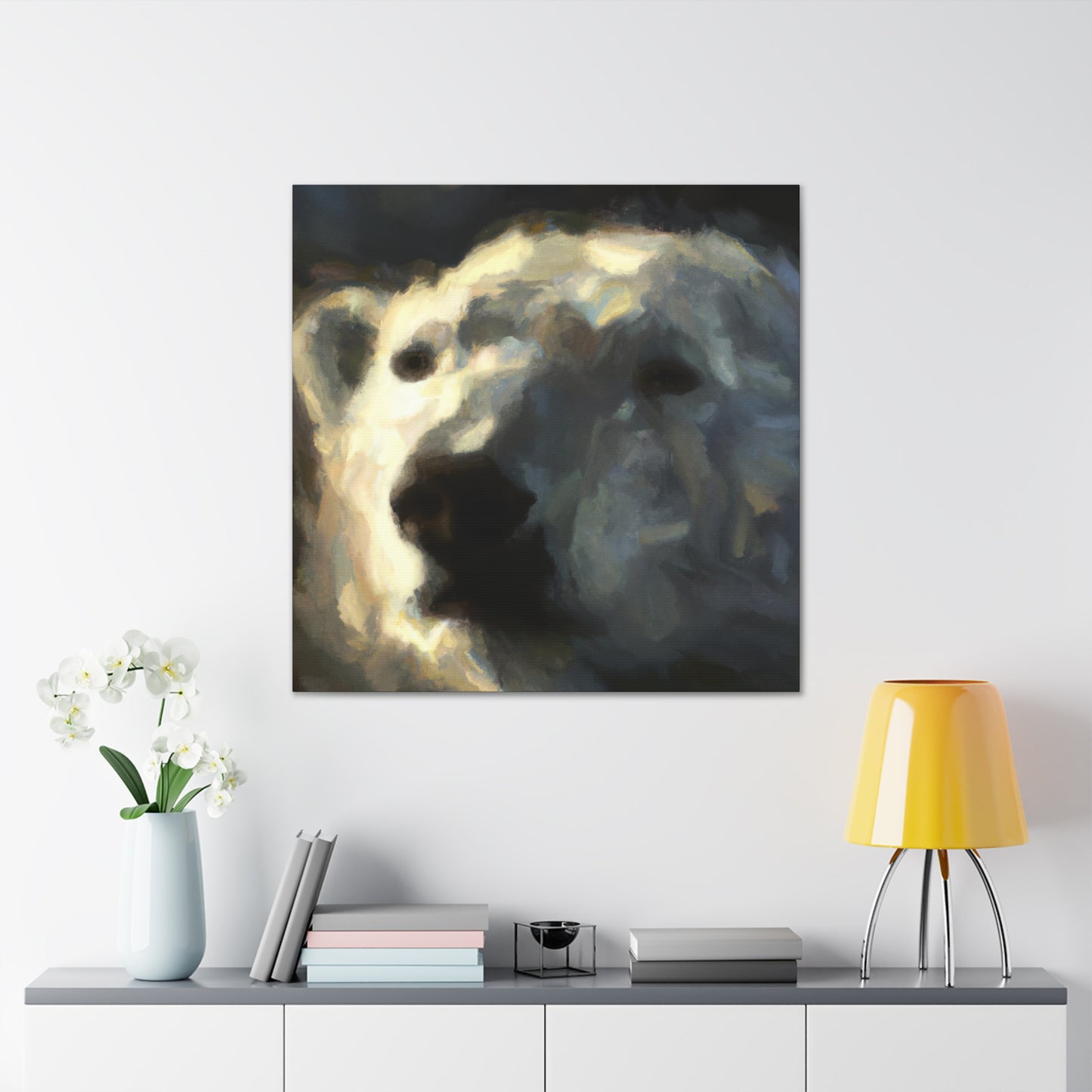 Polar Bear in Color - Canvas