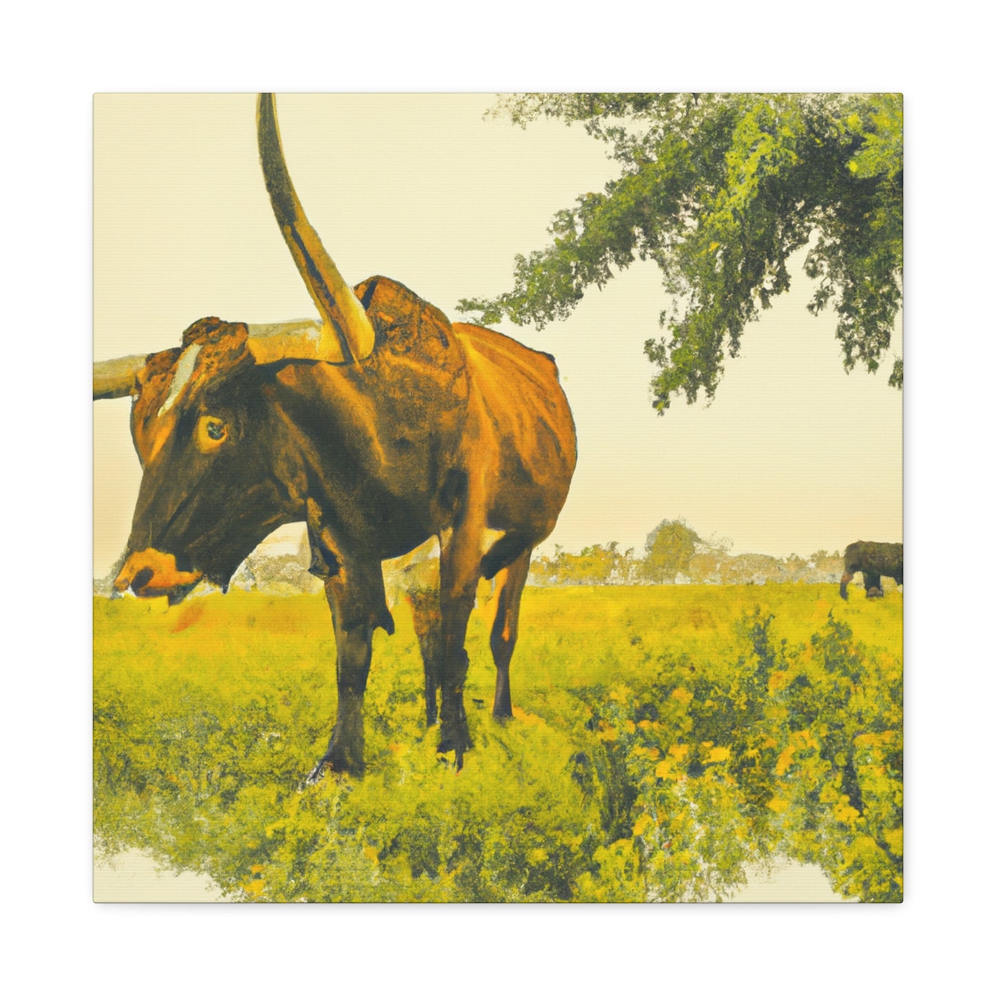 Lone Star Longhorns - Canvas