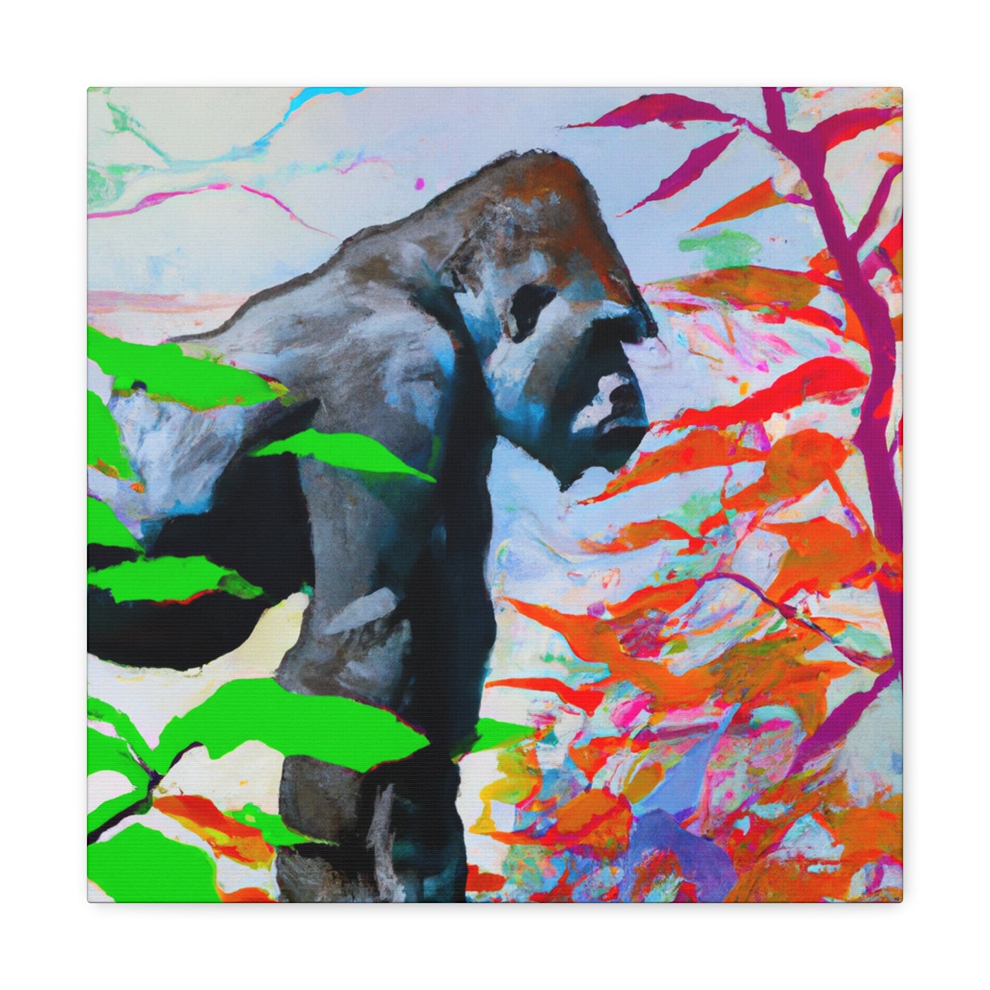 Gorilla In Monochrome - Canvas