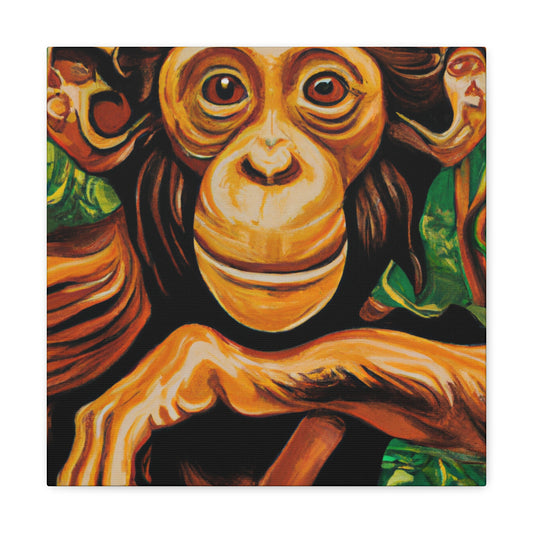 "A Chimpanzee's Dreamland" - Canvas