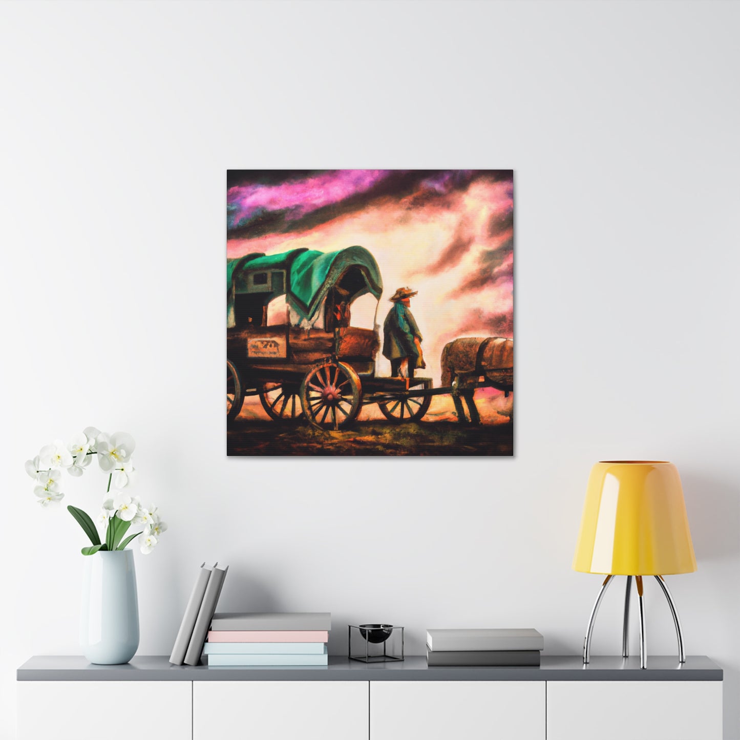 "Chuck Wagon Splendor" - Canvas