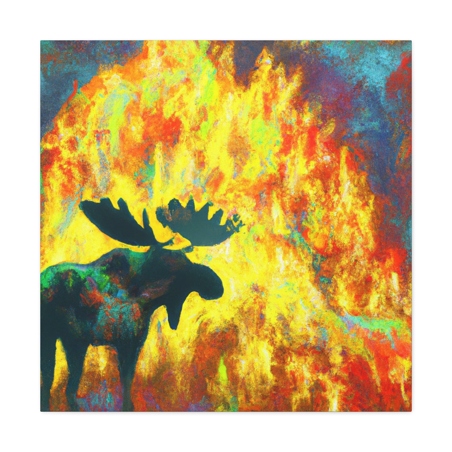 Moose in Starlight - Canvas