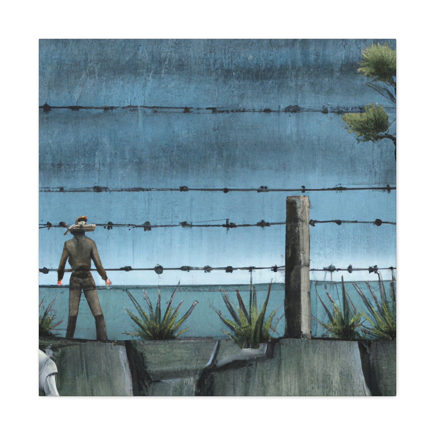 Barbed Wire Majesty. - Canvas