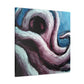 Octopus in Abstract Space - Canvas