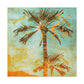 "Palm Trees at Sunset" - Canvas