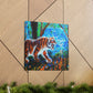 Tiger's Ferocious Roar - Canvas