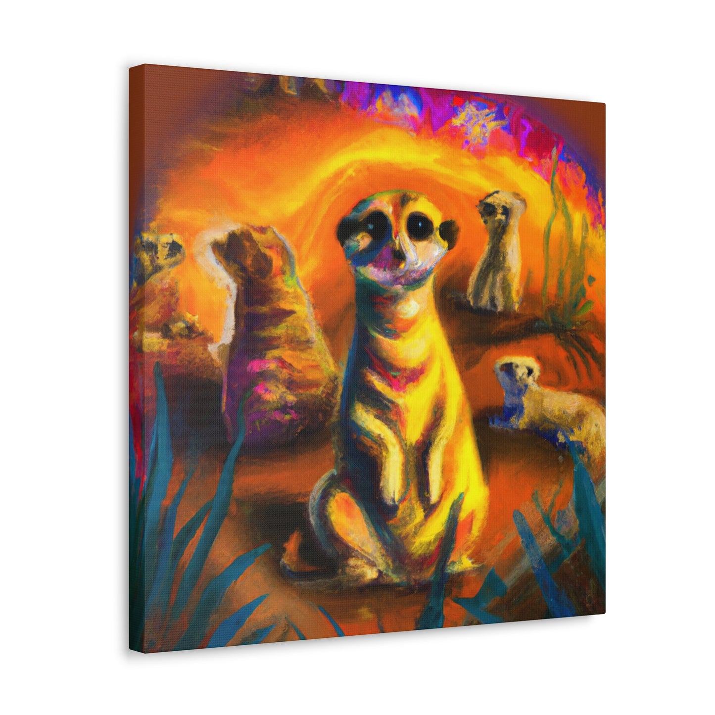 Meerkat Majesty Triumphant - Canvas