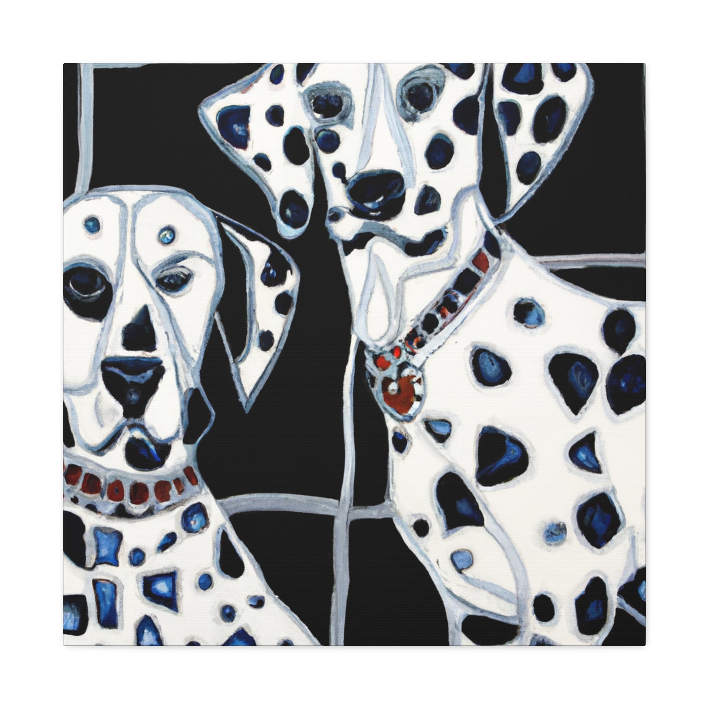 "Dalmatian in Deco." - Canvas