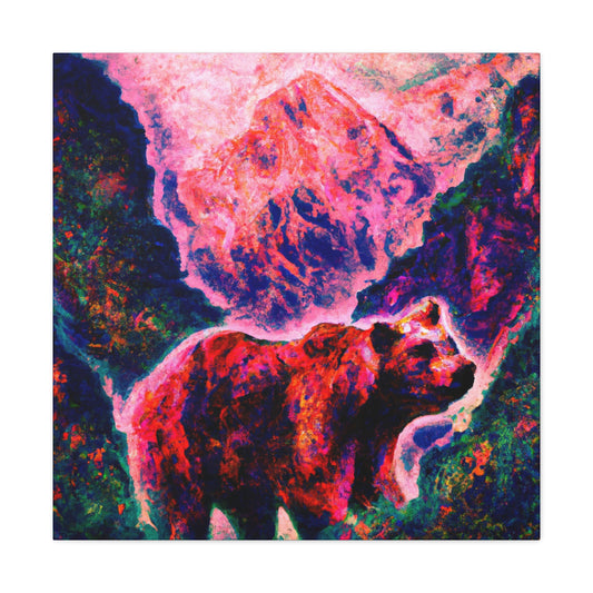 "Grizzly Bear in Baroque". - Canvas