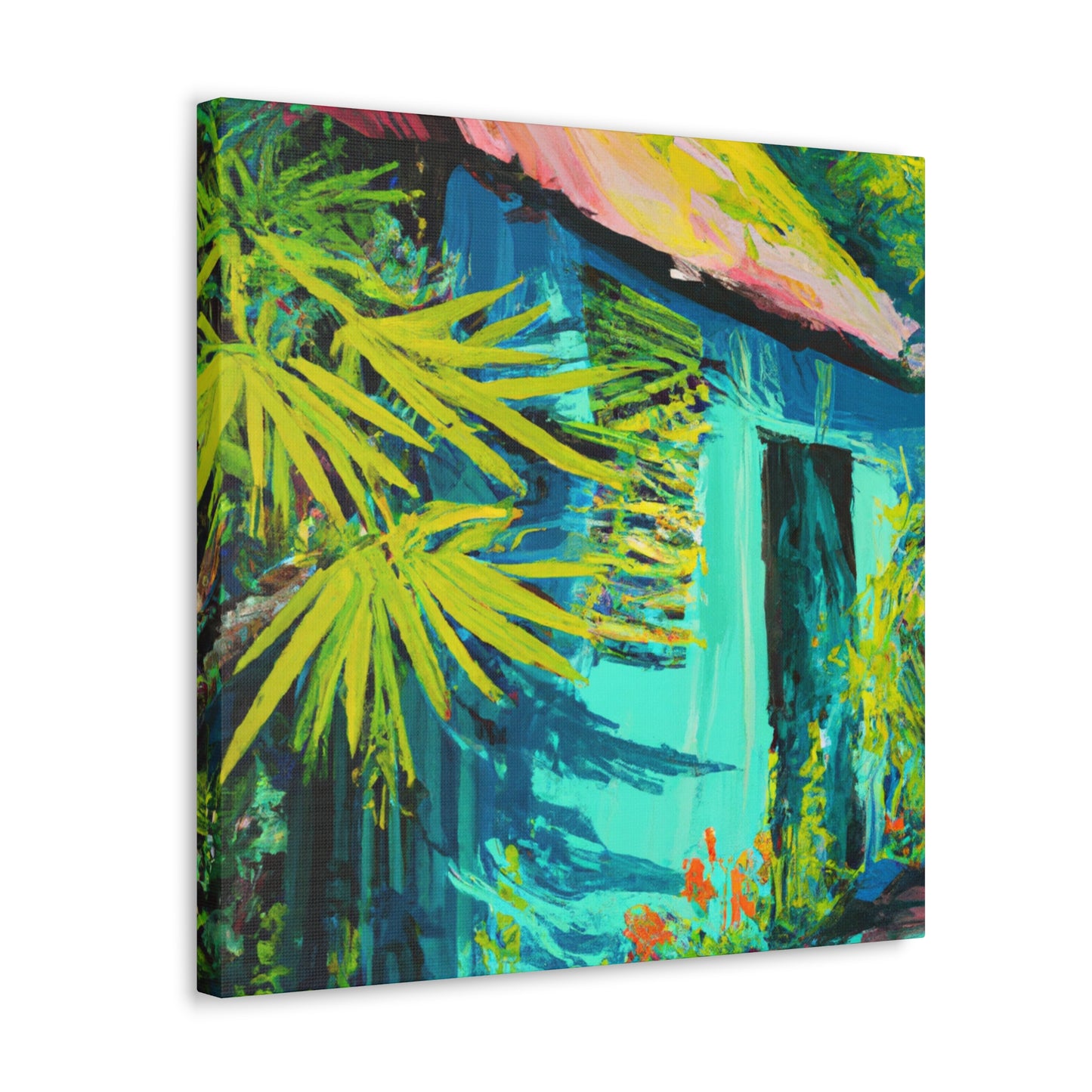 Vibrant Brushstroke Symphony - Canvas