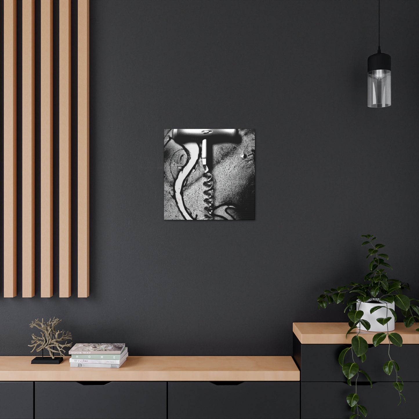 Corkscrew Curves Swirl - Canvas