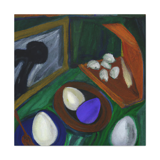 "Eggs in Splendid Fauves" - Canvas