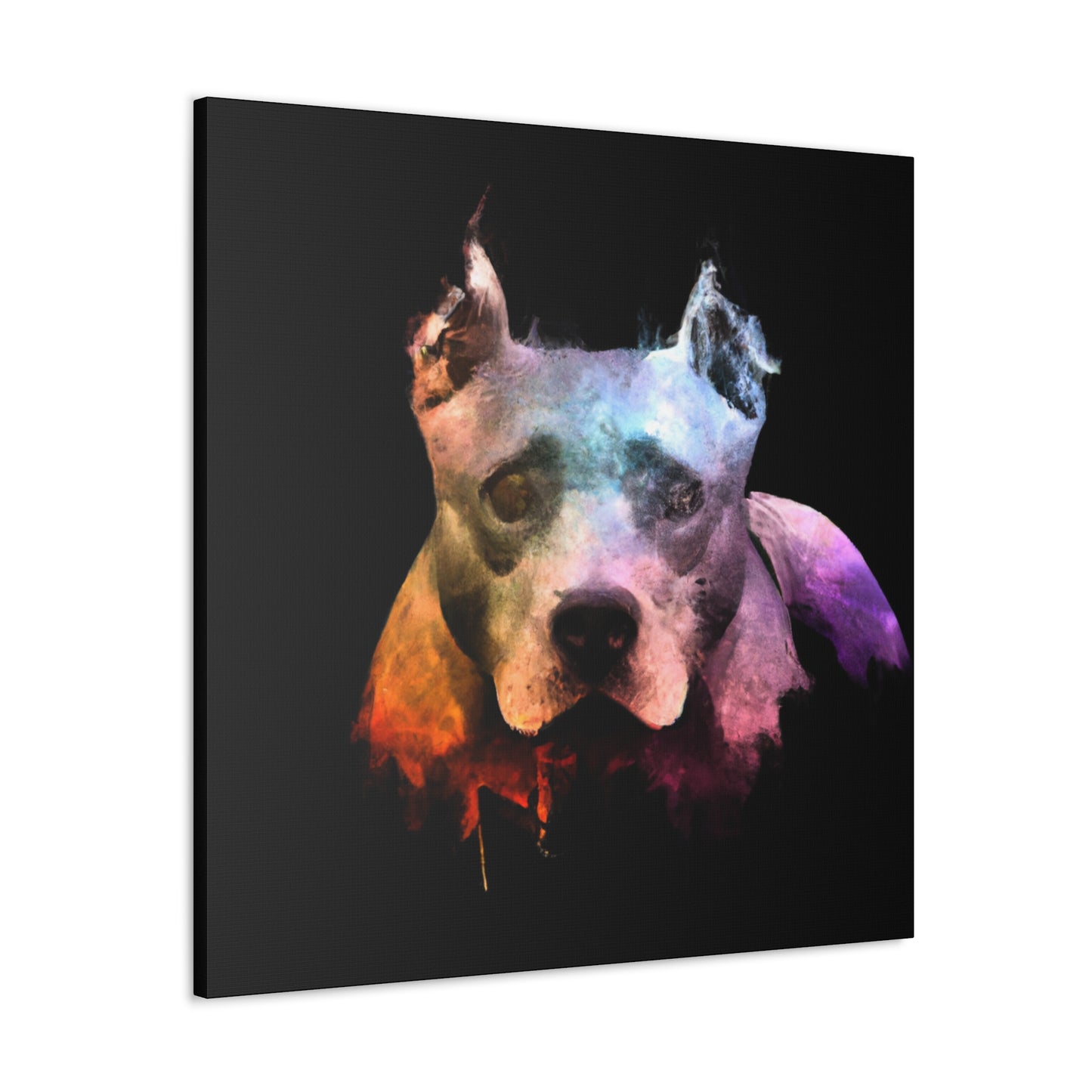 Pitbull in Candlelight - Canvas