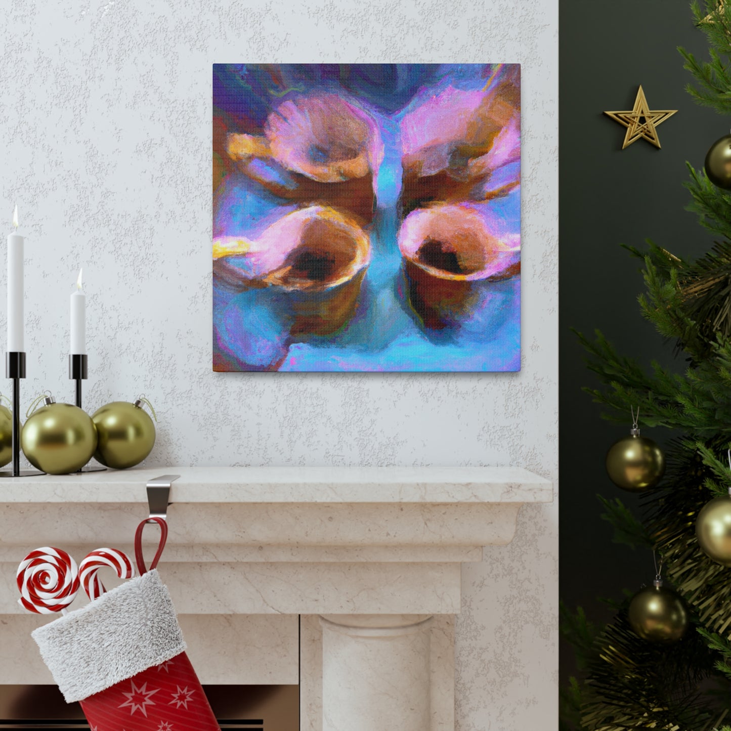 Tea Cup Reflection Dance - Canvas