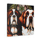 Saint Bernard Slumbering - Canvas