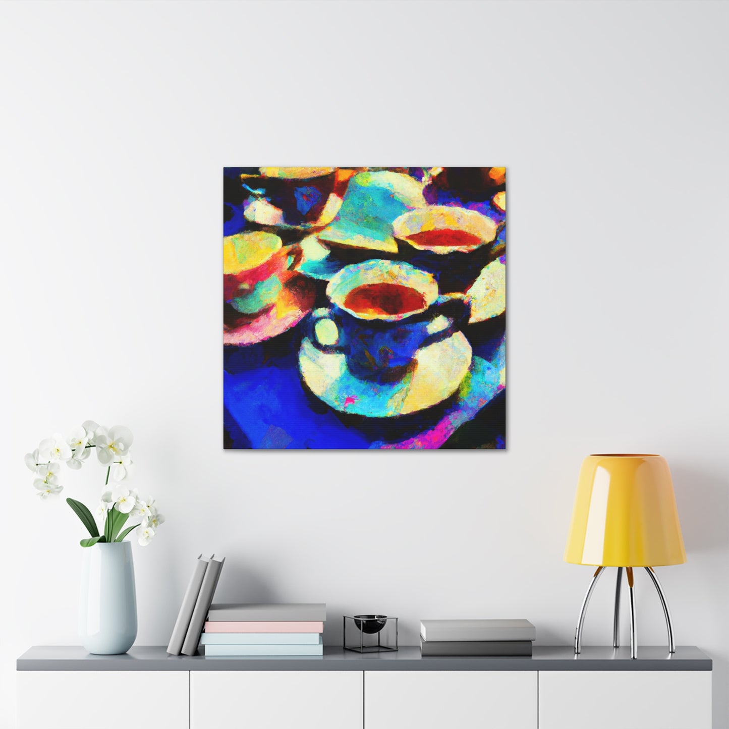 Tea Cups Galore! - Canvas