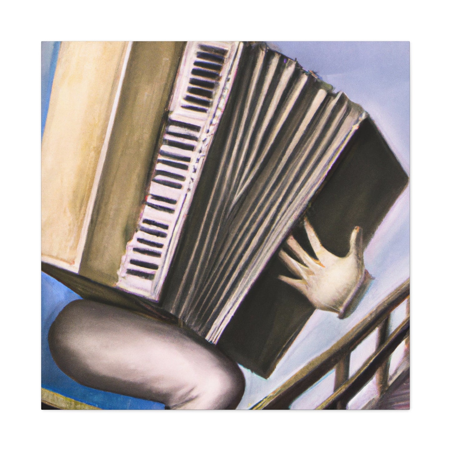 "Accordion Symphony Surrealism" - Canvas