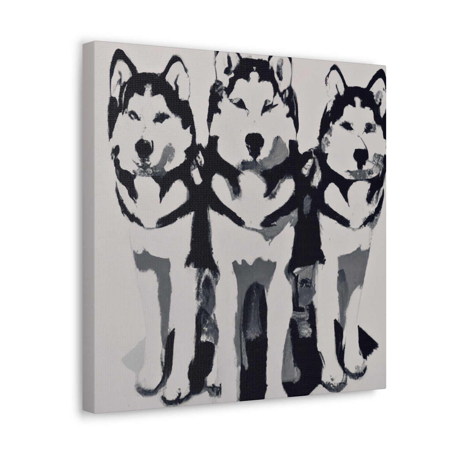 "Huskies in Art Deco" - Canvas