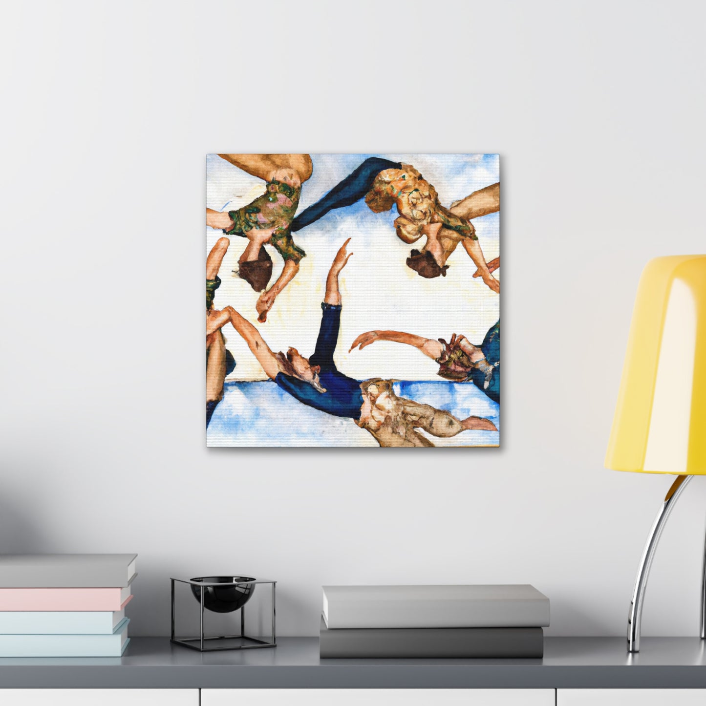 Gymnasts at Play - Canvas