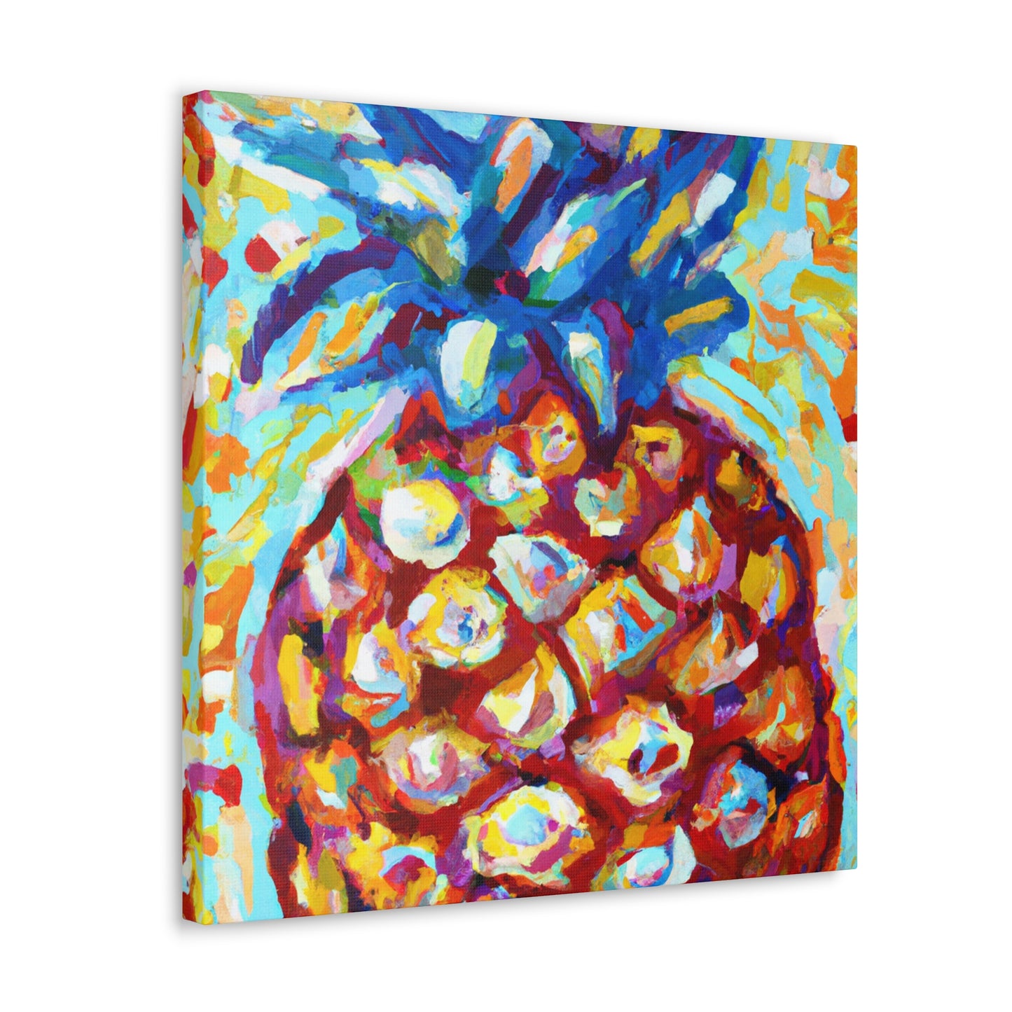 Pineapple Pointillism Dream - Canvas