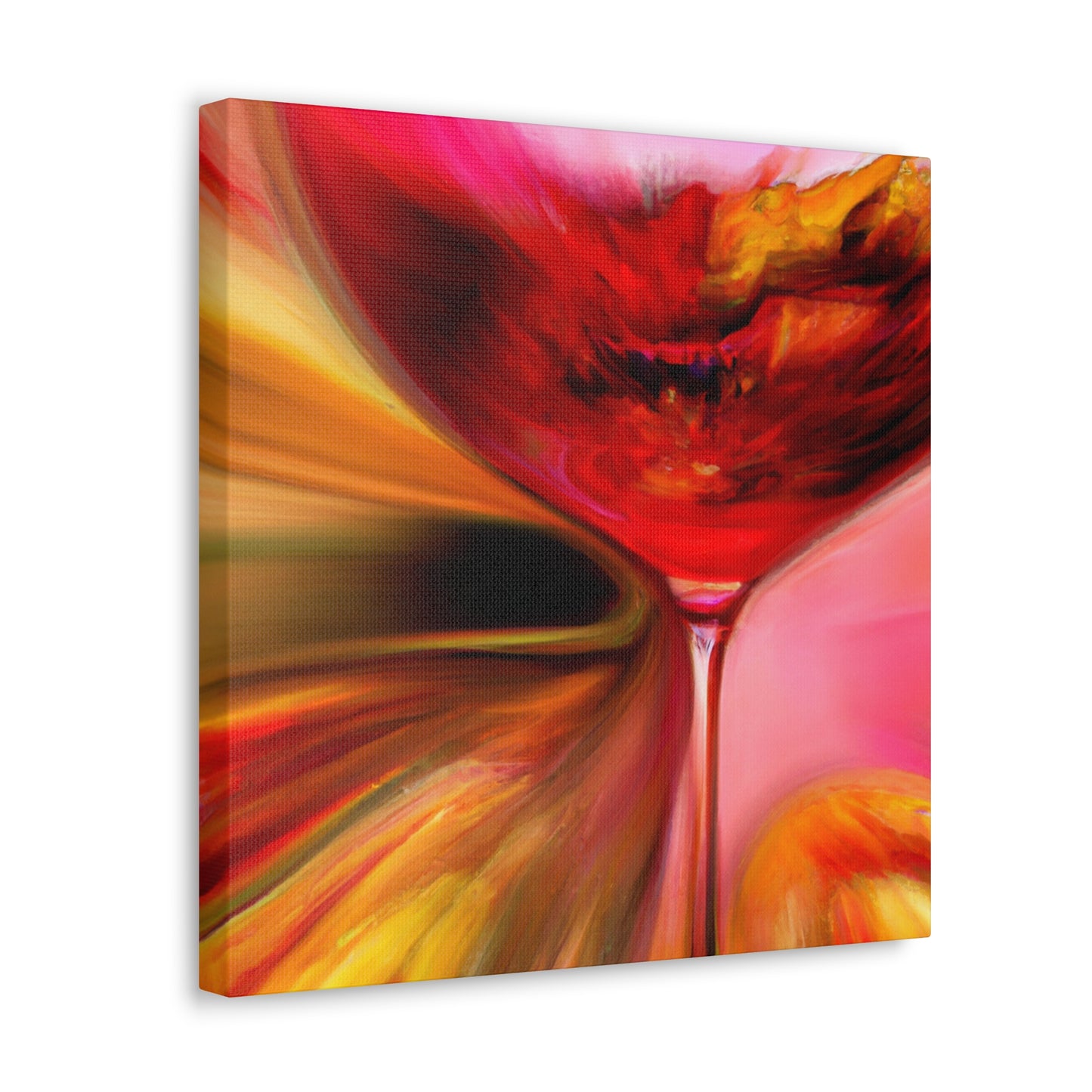 "A Wine Glass Bliss". - Canvas