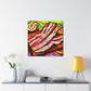 "Savory Sizzling Bacon" - Canvas