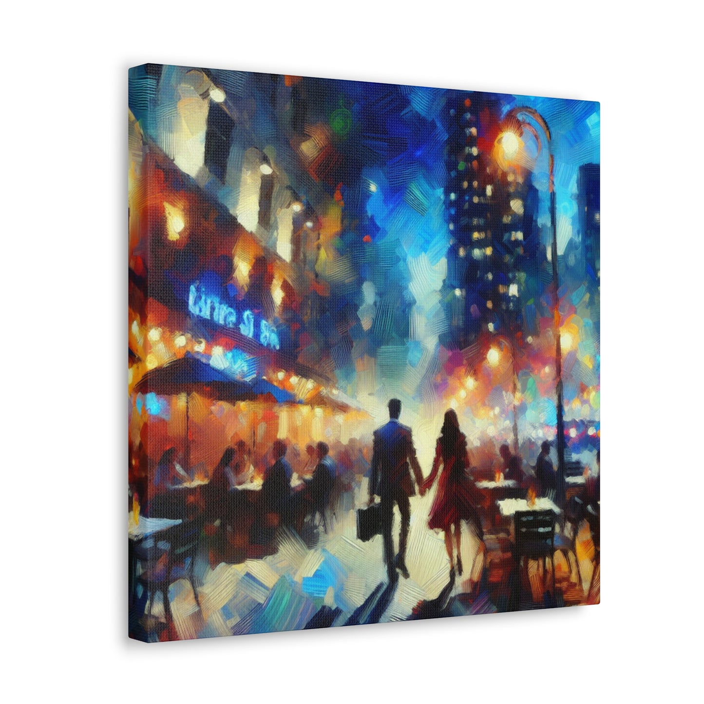 Romantic Evening Stroll - Canvas