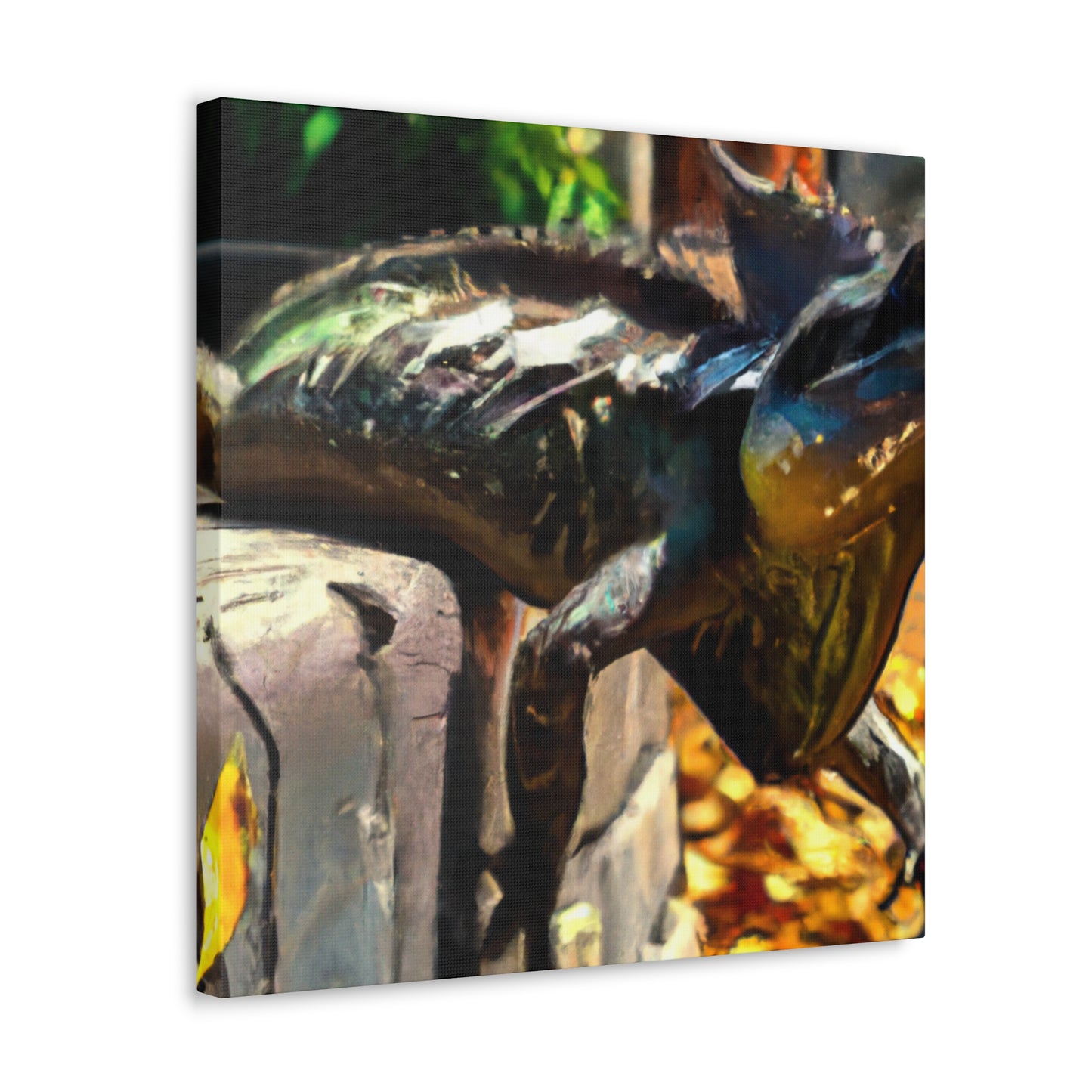 Frilled Lizard Mosaic - Canvas