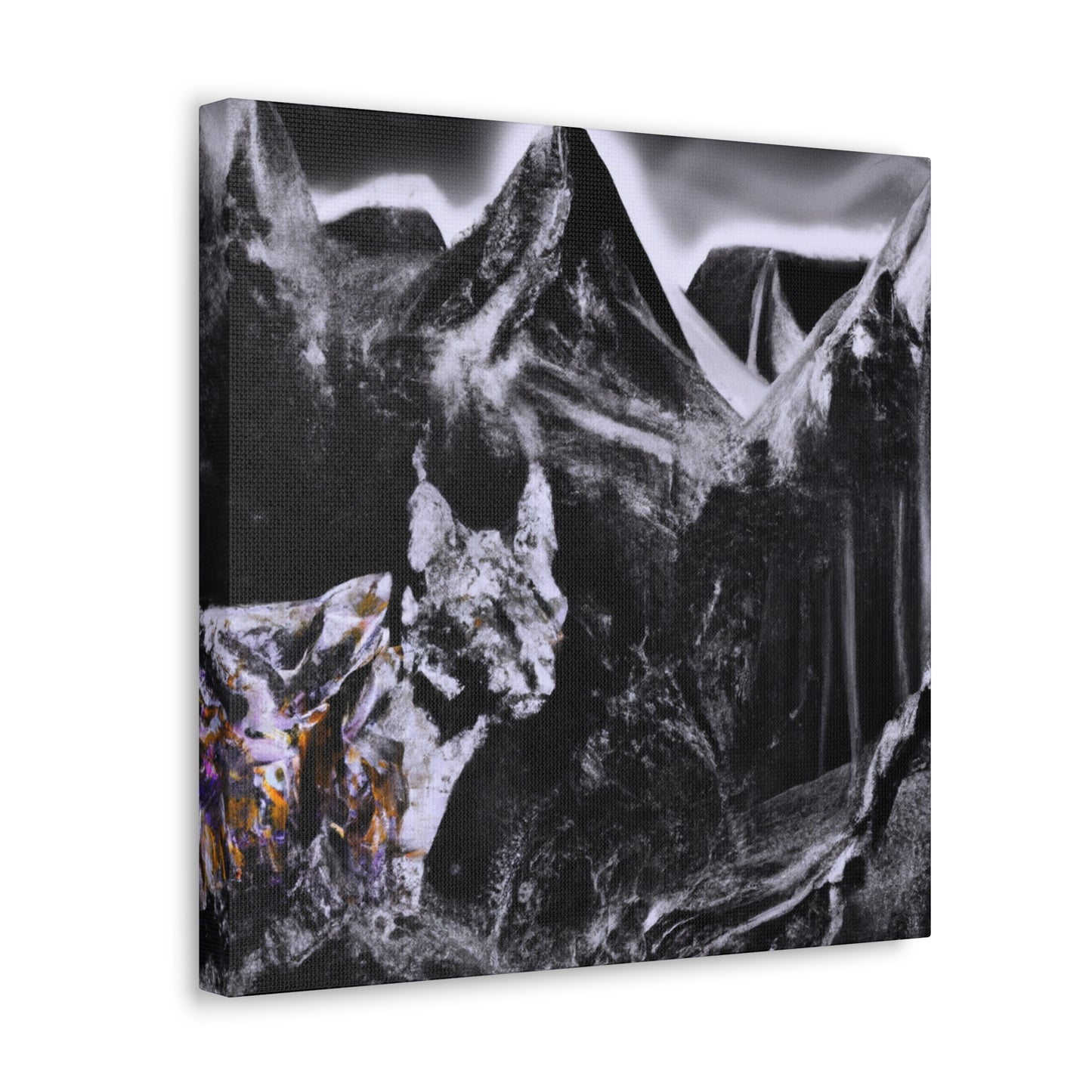 "Lynx's Mystic Reflection" - Canvas