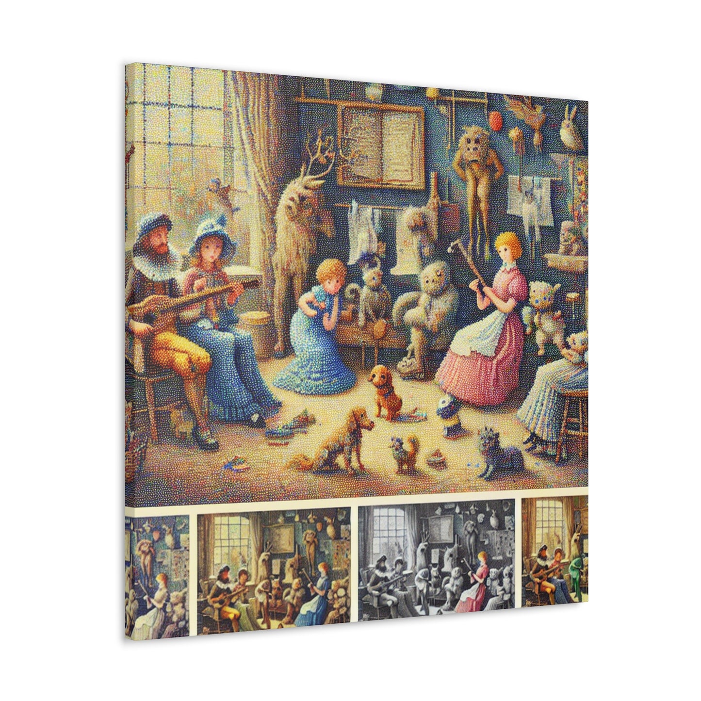 Vibrant Rhyme Revelry - Canvas