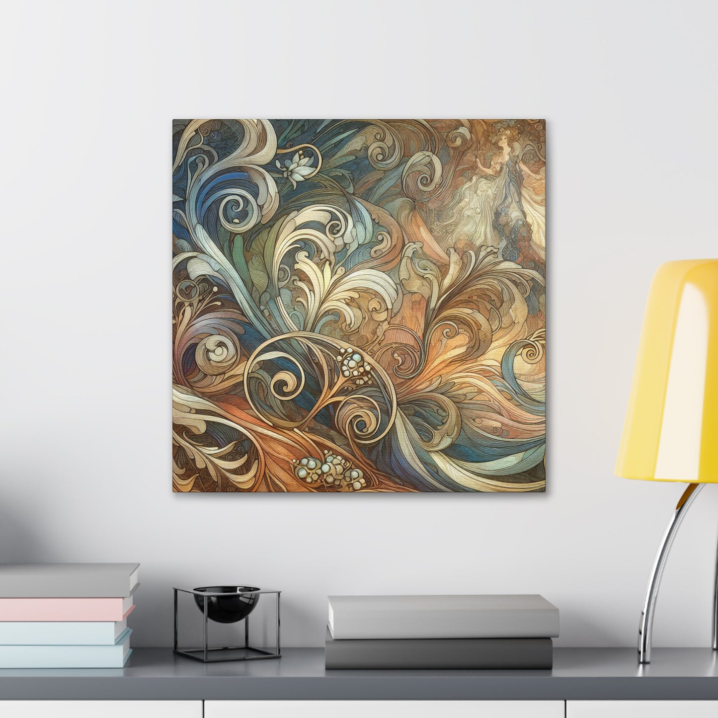 Gilded Whispers of Elegance - Canvas