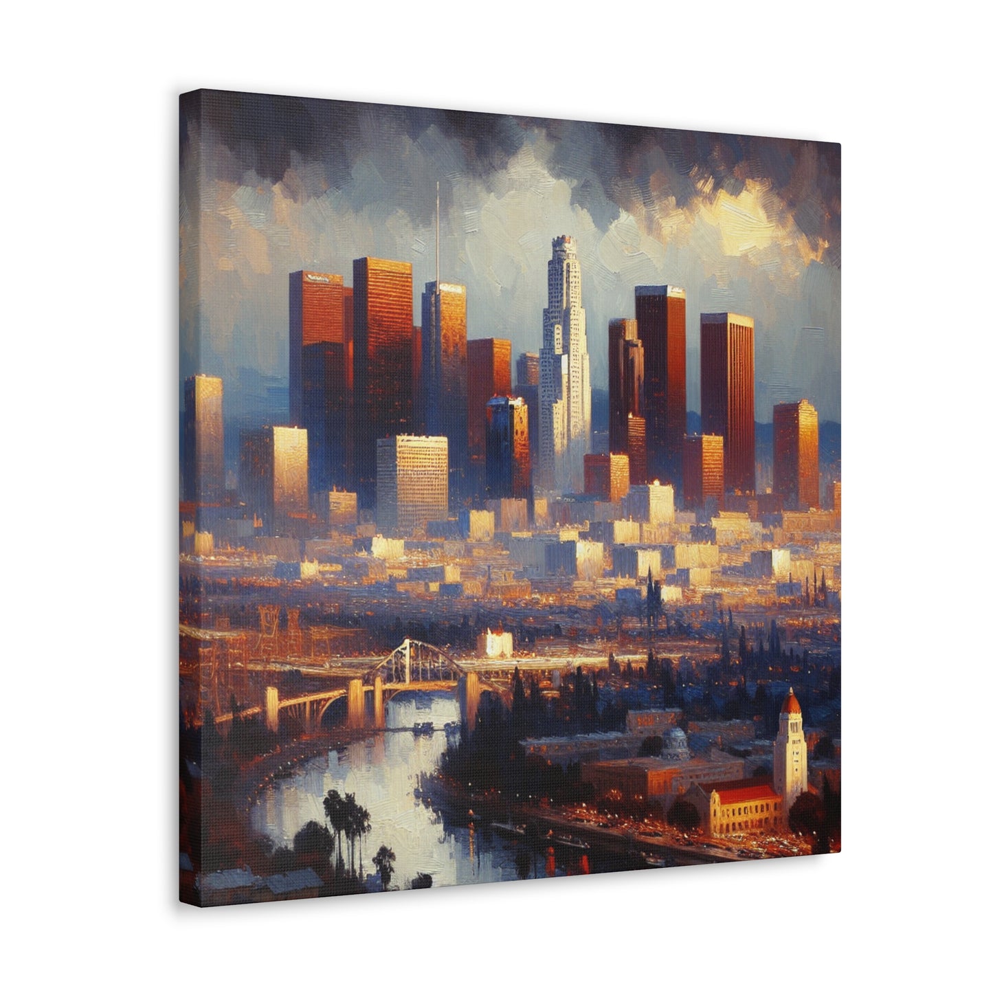 Golden Horizon Over Angeles - Canvas